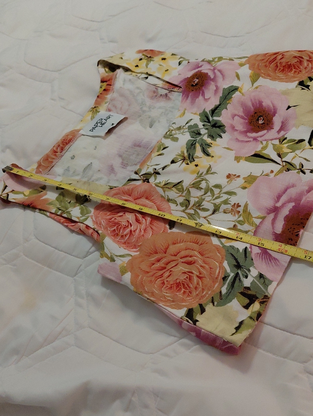 Floral Sleeveless Fitted 2 Piece Maxi Dress - Pink & Peach Green Flowers - Picture 7 of 16